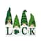 Glitzhome® 12.25" St. Patrick's Wooden Luck Shamrock Gnome Table Decor